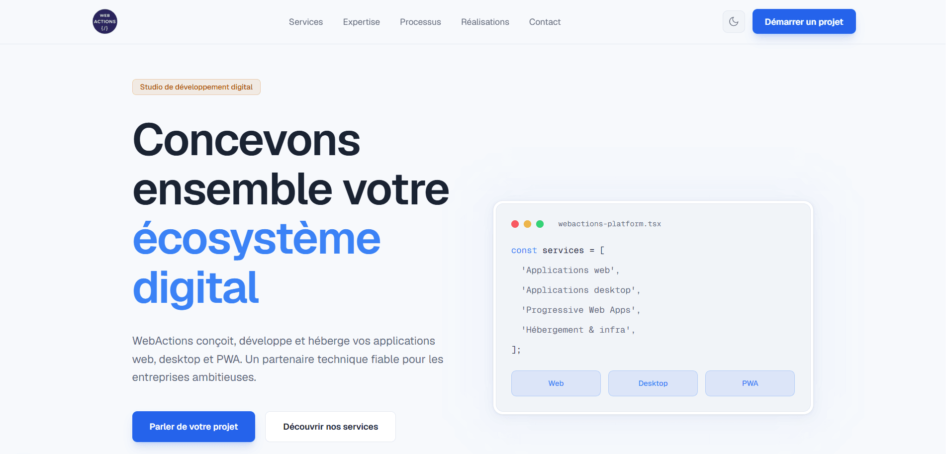 Site Web Web Actions